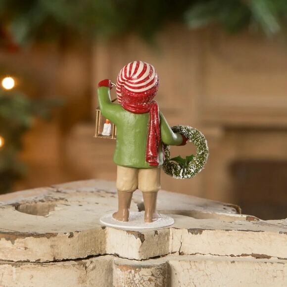 Bethany Lowe Christmas Caroling Louis with Lantern Boy Figurine NEW - Picture 2 of 8